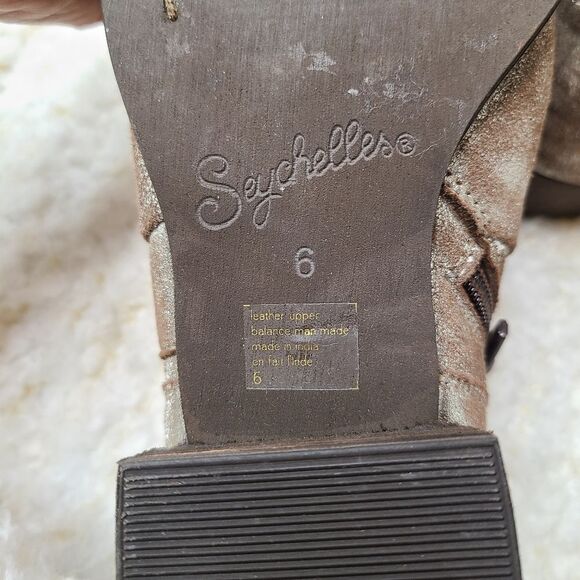 Seychelles 'Snare' Pewter Metallic Booties sz 6 - Picture 7 of 7